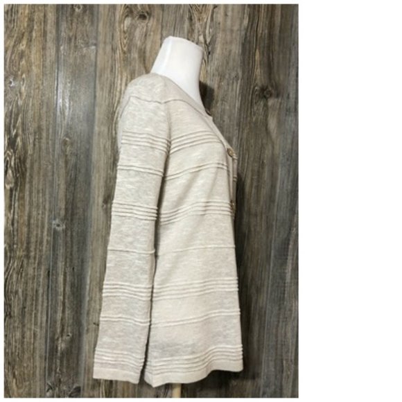 C&K Designs Tan Cardigan Sweater womens size small Lightweight NWT - Picture 4 of 11